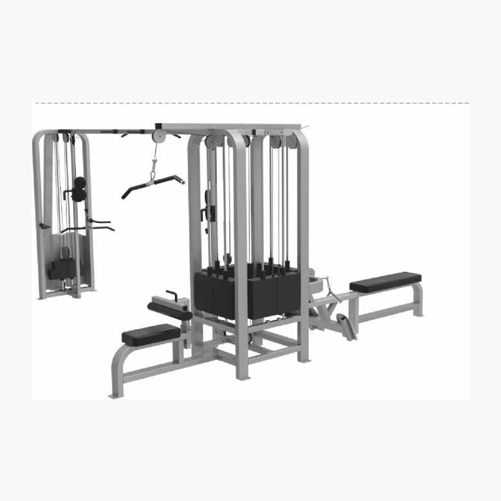 Пятипозиционная блочная станция Land Fitness LD-9085