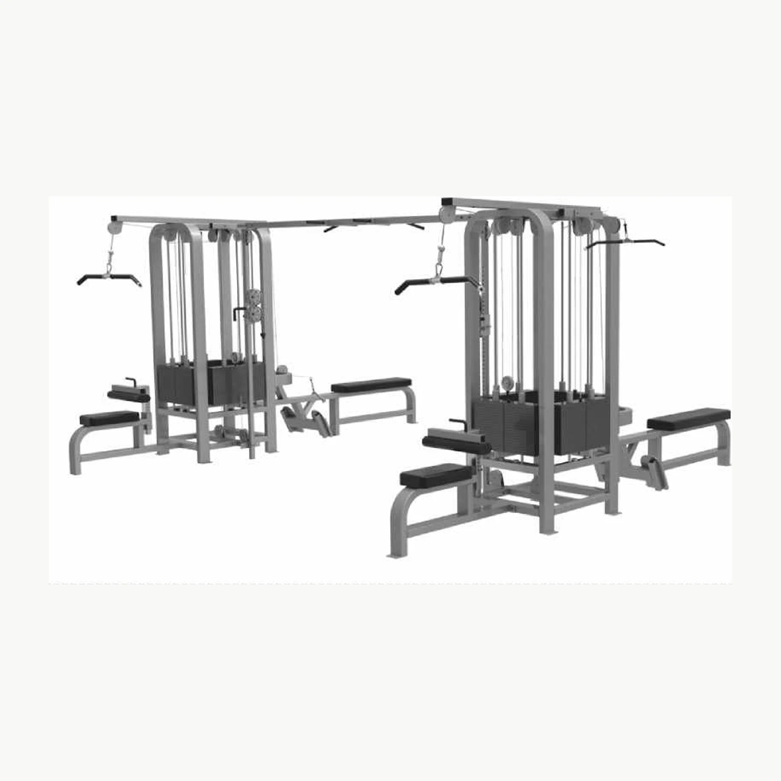 Восьмипозиционная блочная станция Land Fitness LD-9086