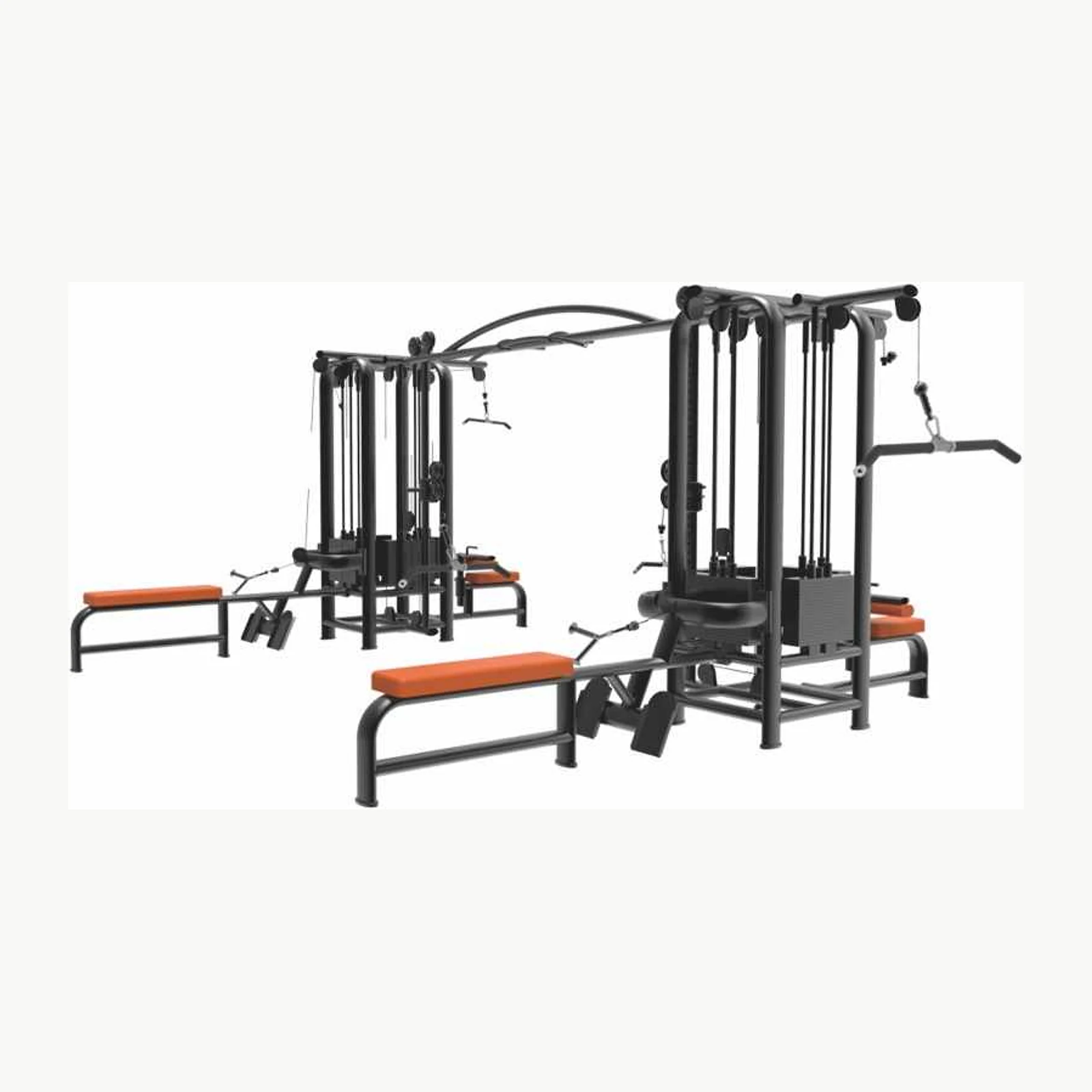 Восьмипозиционная блочная станция Land Fitness LD-9086T