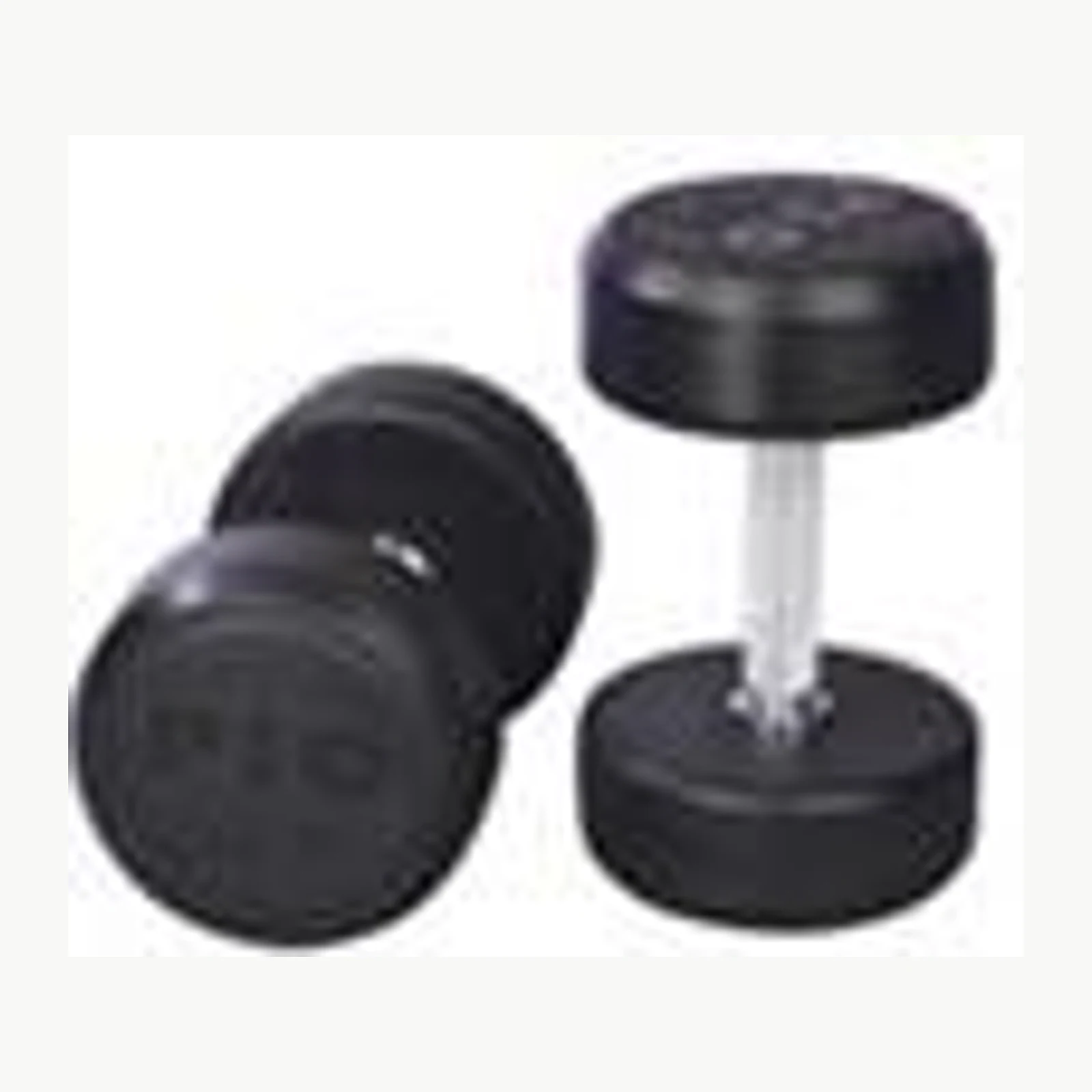 Фиксированная гантель из черной резины Land Fitness LDA-101-1