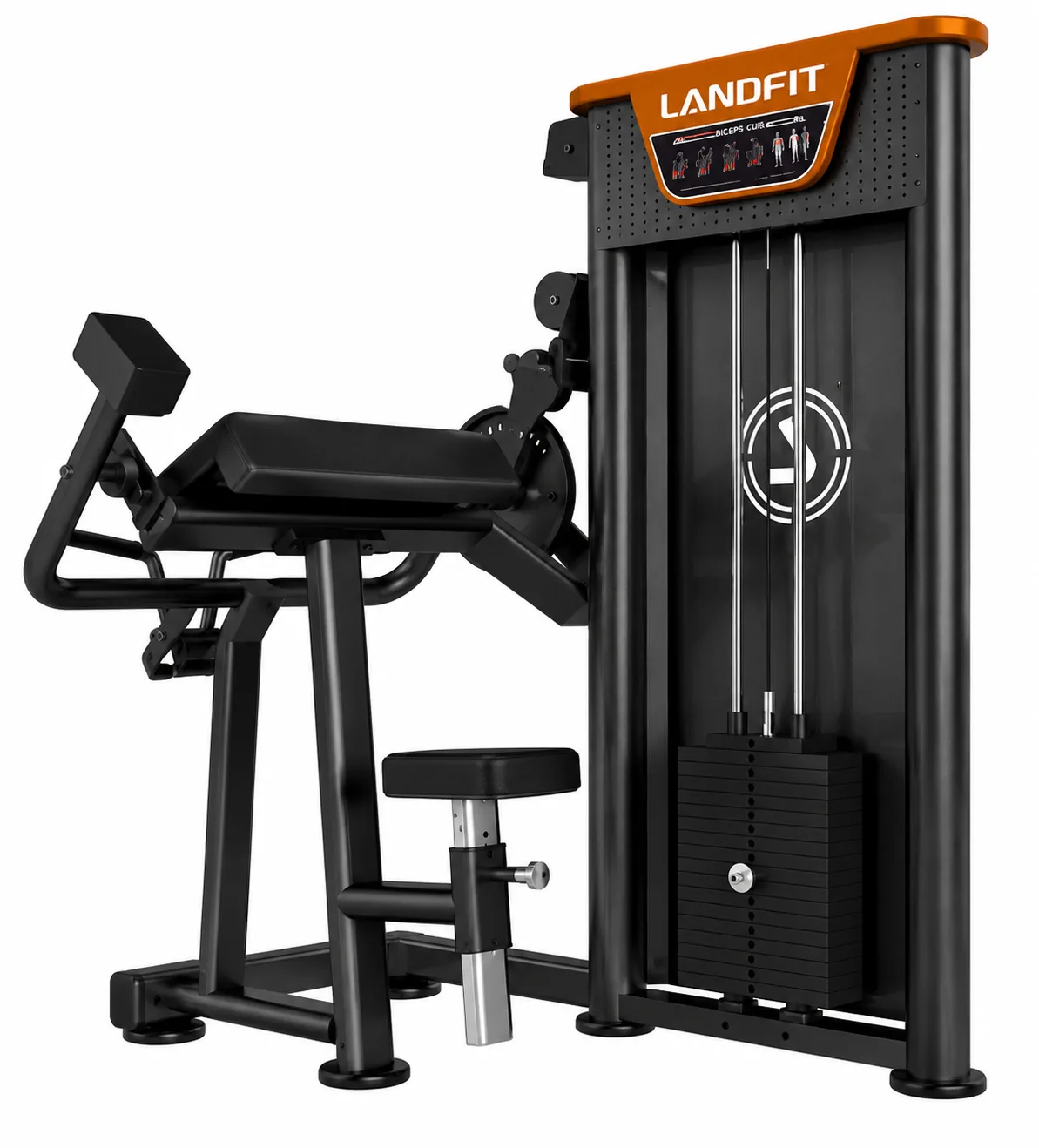 Тренажёр для бицепса и трицепса двухфункциональный Land Fitness LDHS-177