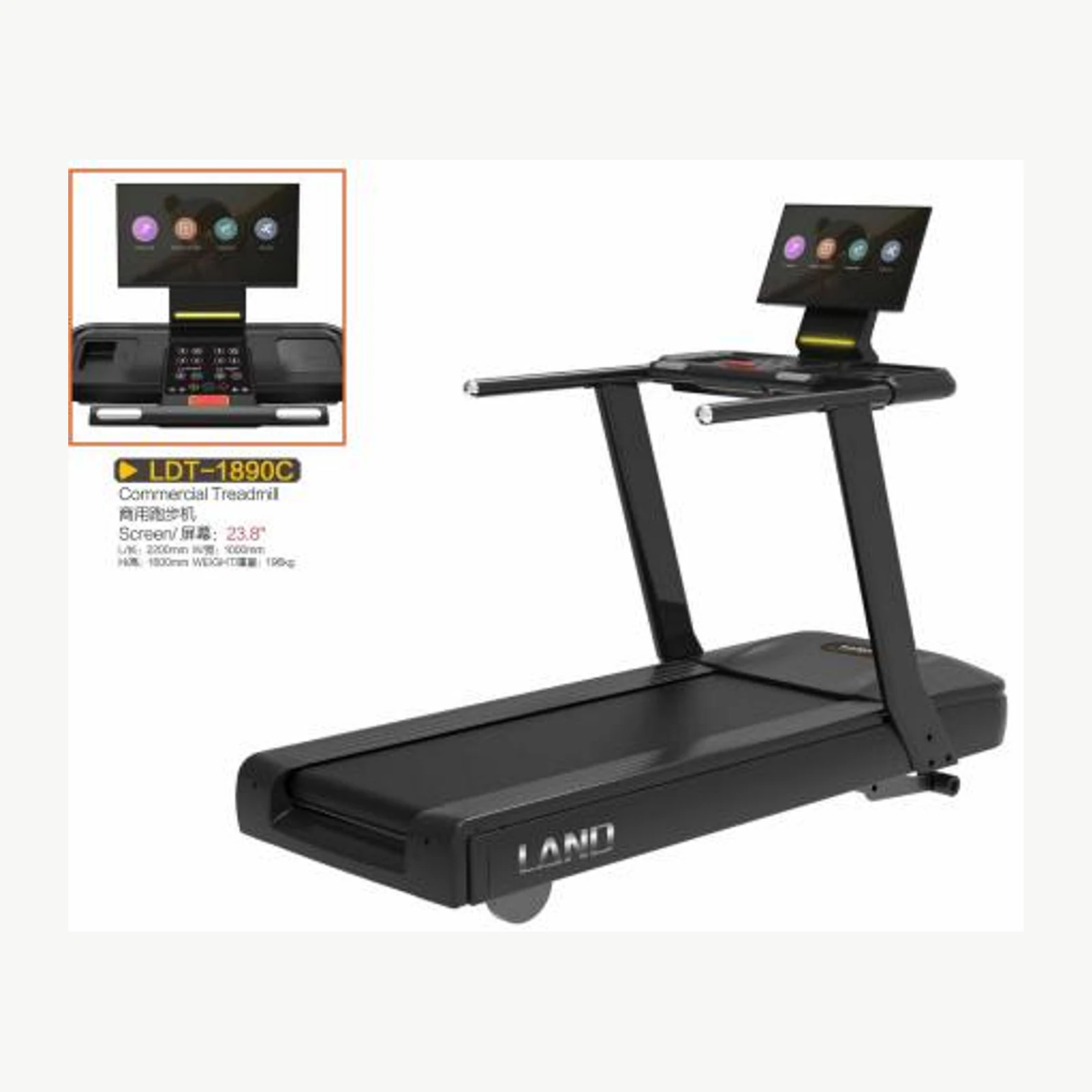 Коммерческая беговая дорожка Land Fitness LDT-1890C — изображение 1